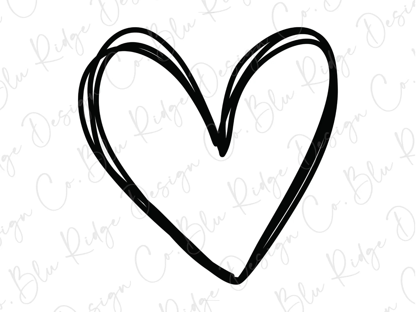 a black and white drawing of a heart