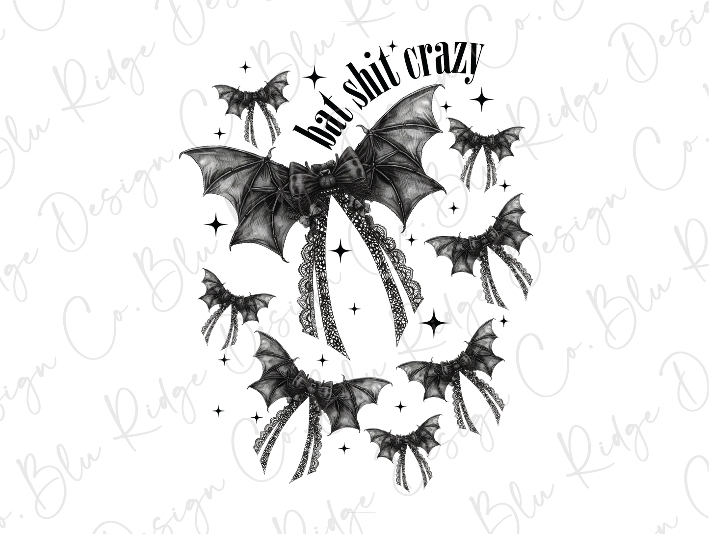 Bat Shit Crazy Halloween Graphic T-Shirt