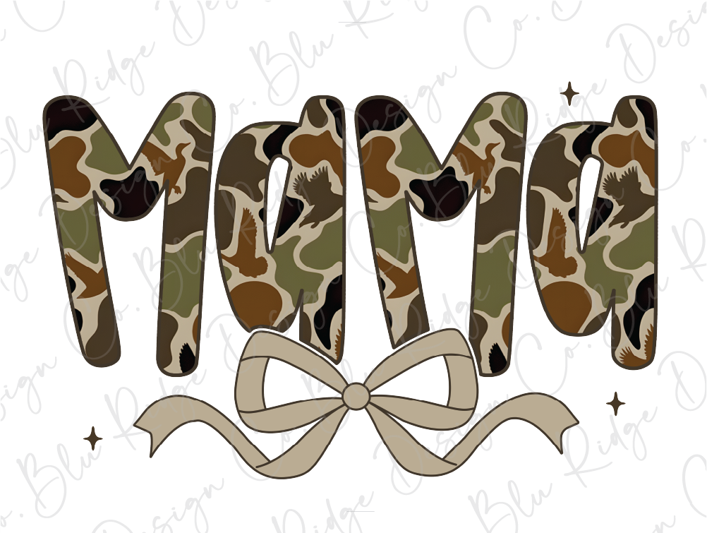 Camo Mama Coquette Graphic T-Shirt