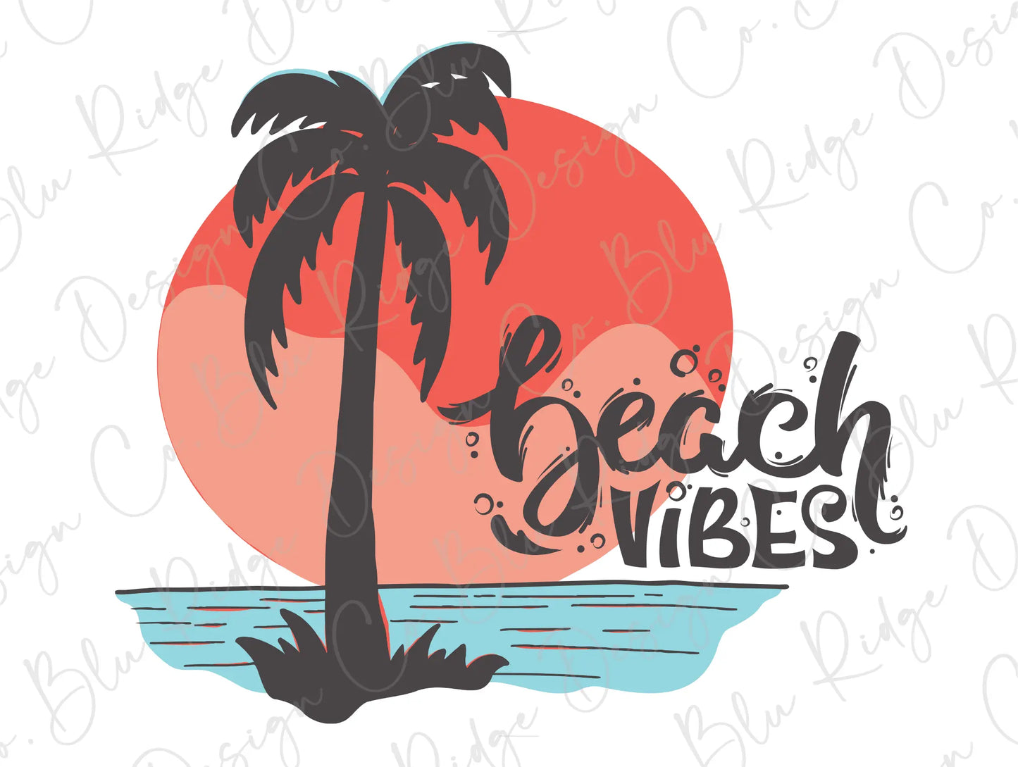 a palm tree with the words beach vibes on it