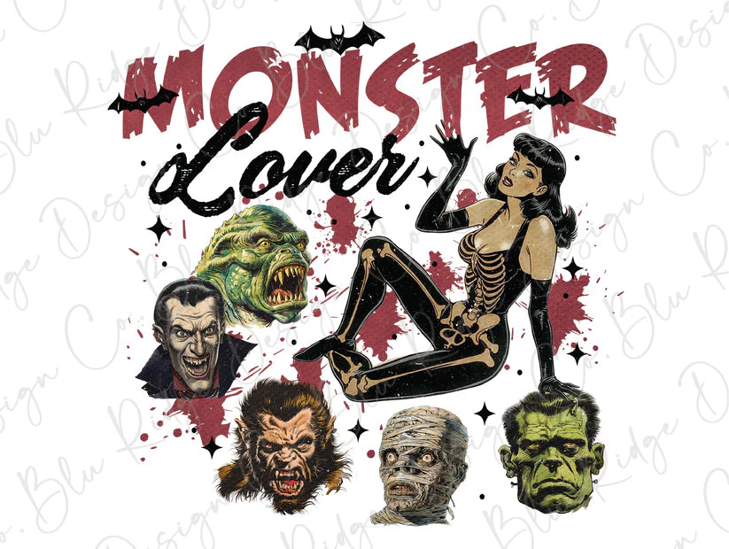 Monster Lover Halloween Graphic T-Shirt