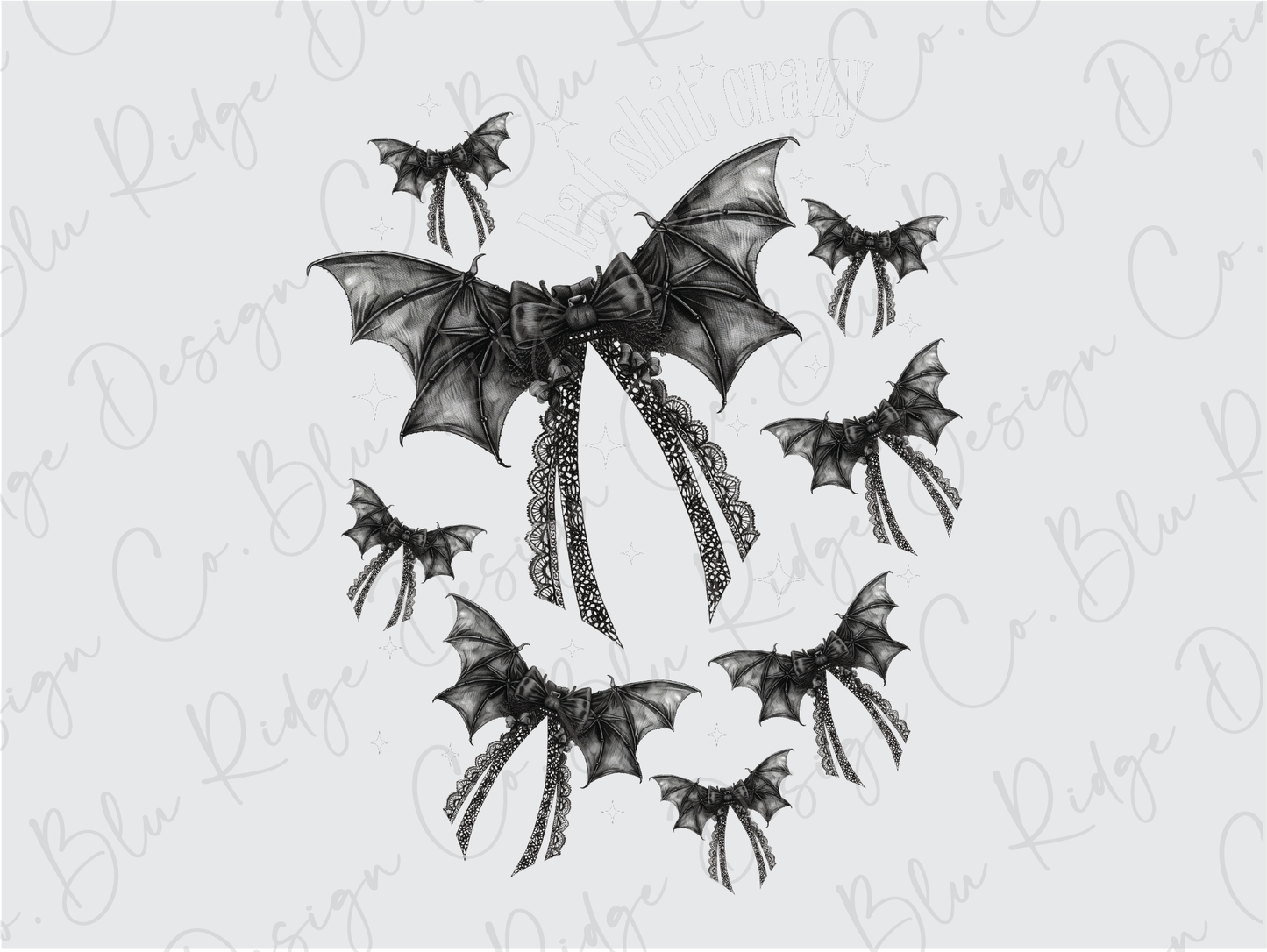 Bat Shit Crazy Halloween Graphic T-Shirt