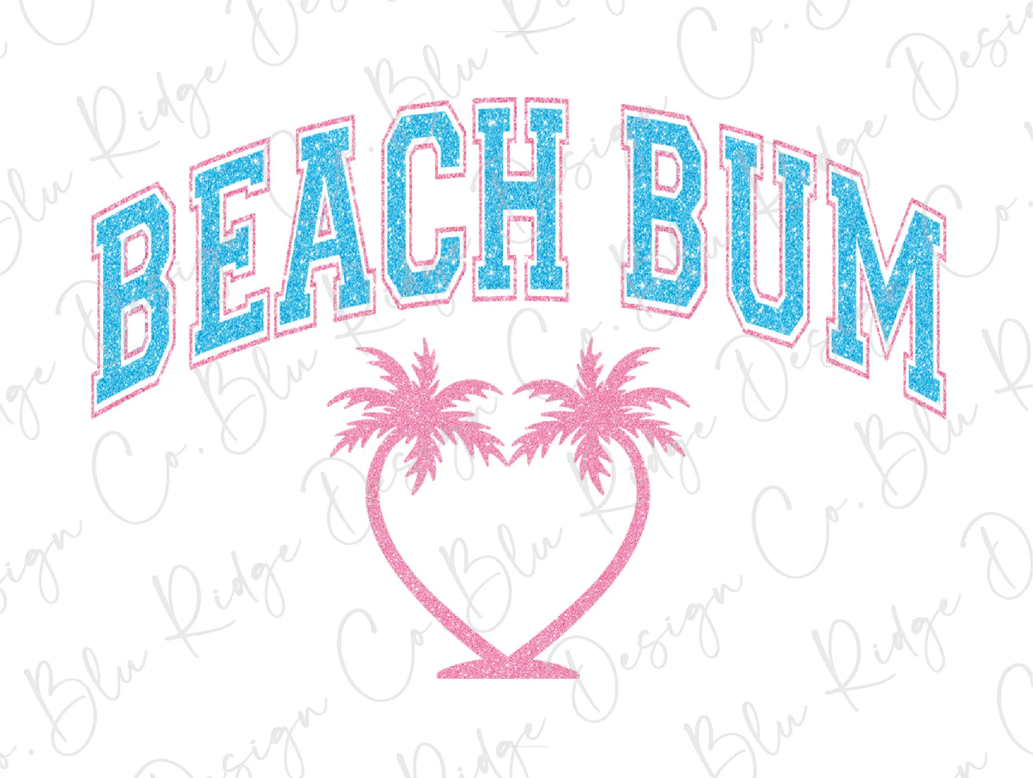 a beach bum shirt with two palm trees