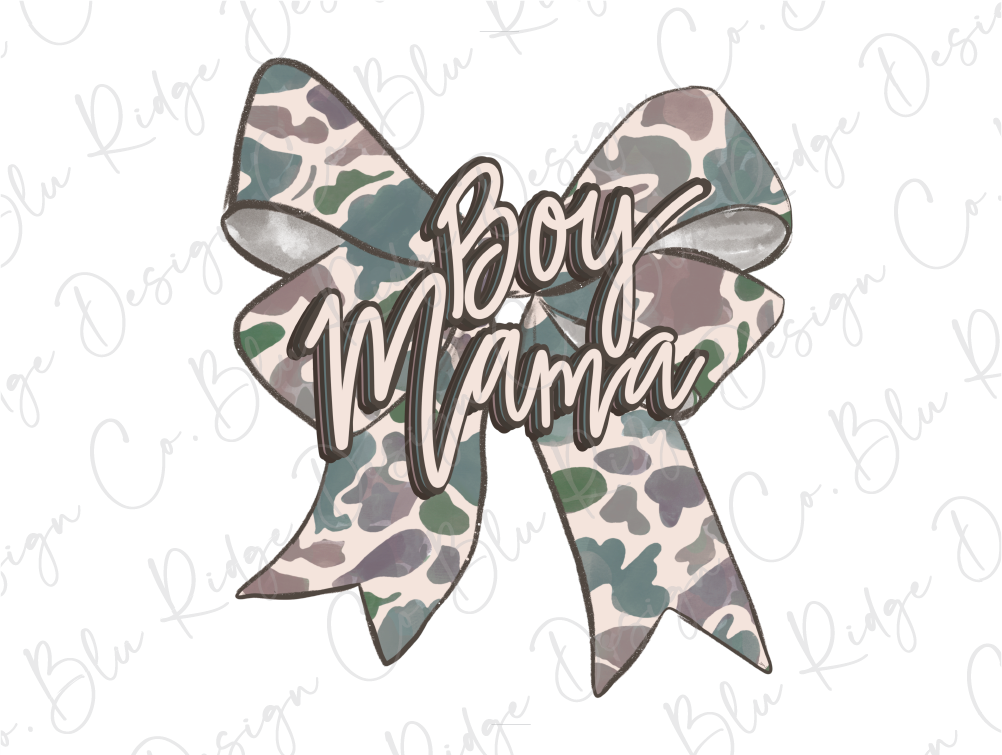 a bow with the word boy mama on it