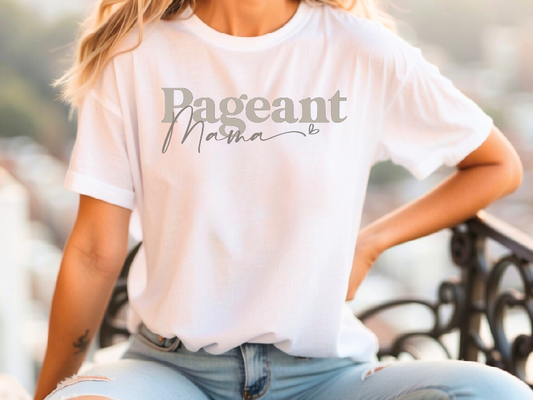 a woman sitting on a bench with her hands on her hips