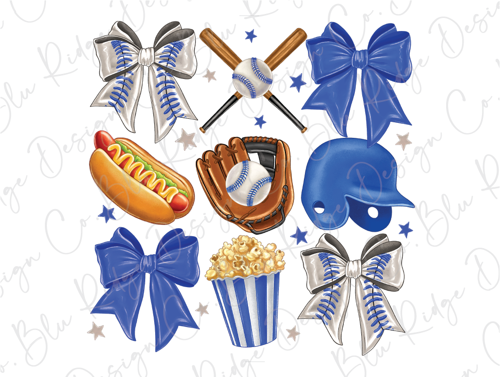 a set of sports themed items including a hot dog, a baseball glove, a