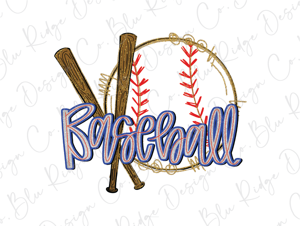a baseball and bat with the word baseball on it