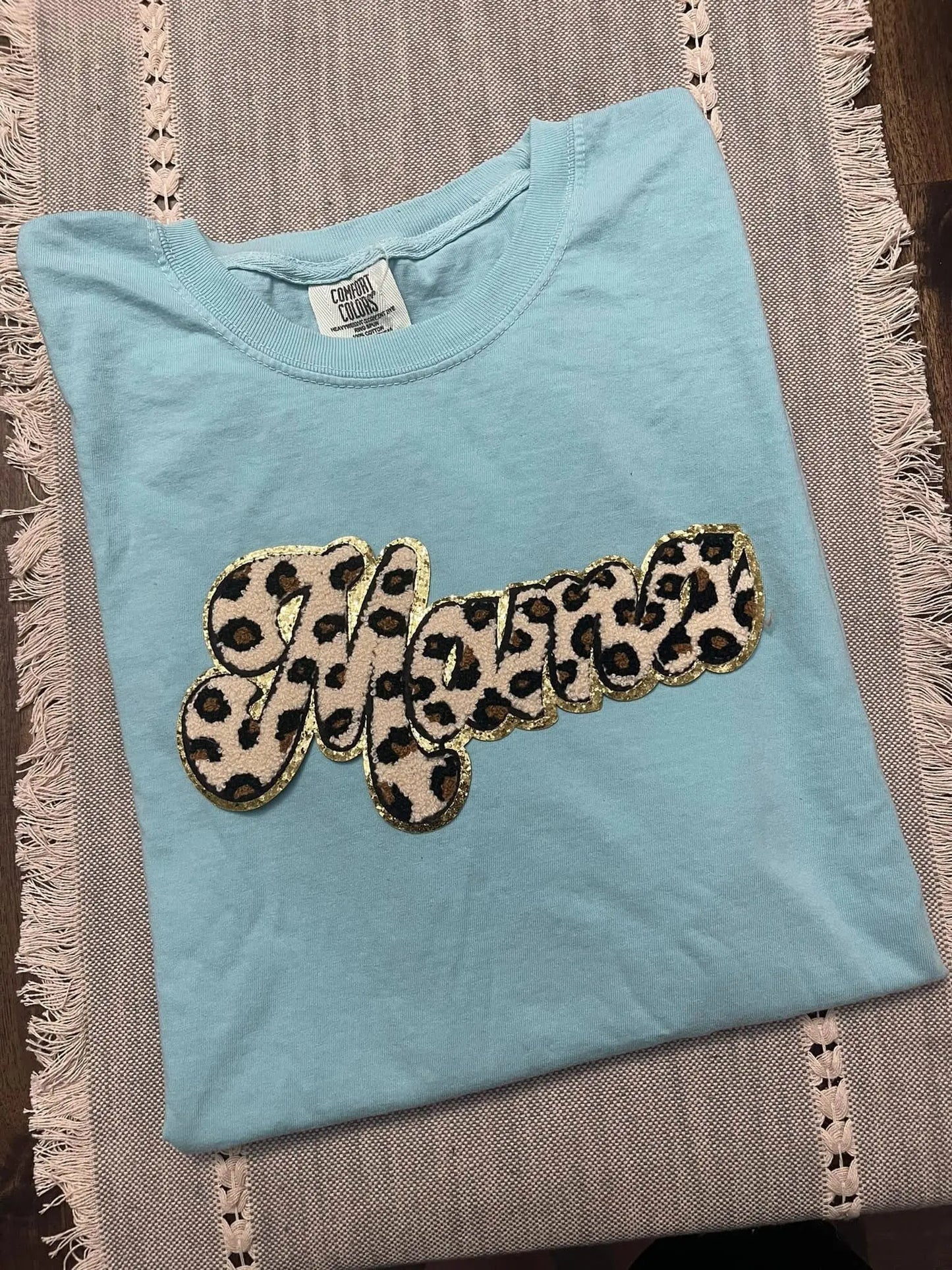 Mama Leopard Chenille Patch Blu Ridge Design Co
