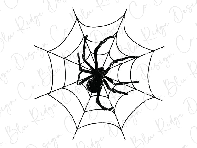 Spooky Spider Spine Skeleton (Back/Pocket Combo) Graphic T-Shirt