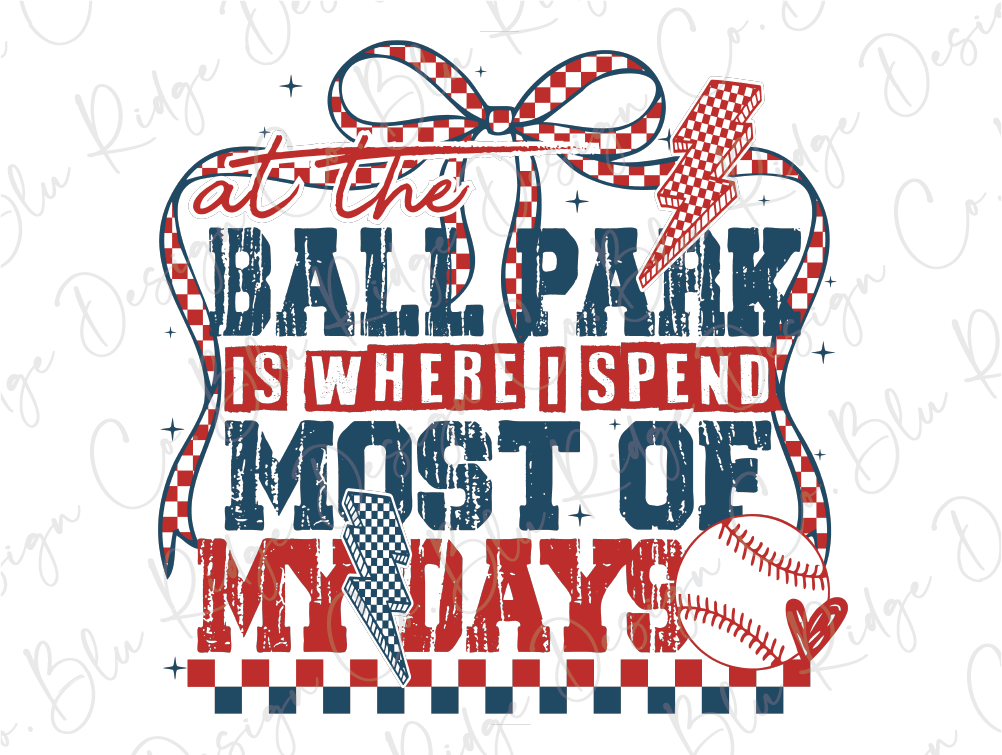 a baseball park is where i spend most of my days