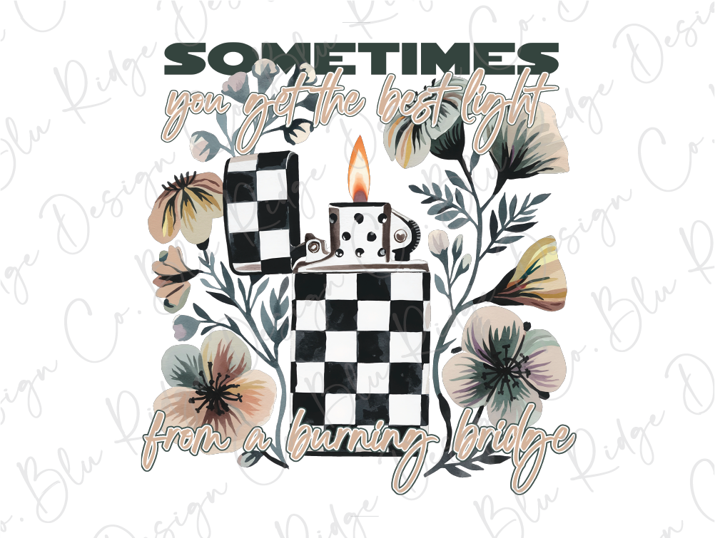 a black and white checkered candle with flowers on it