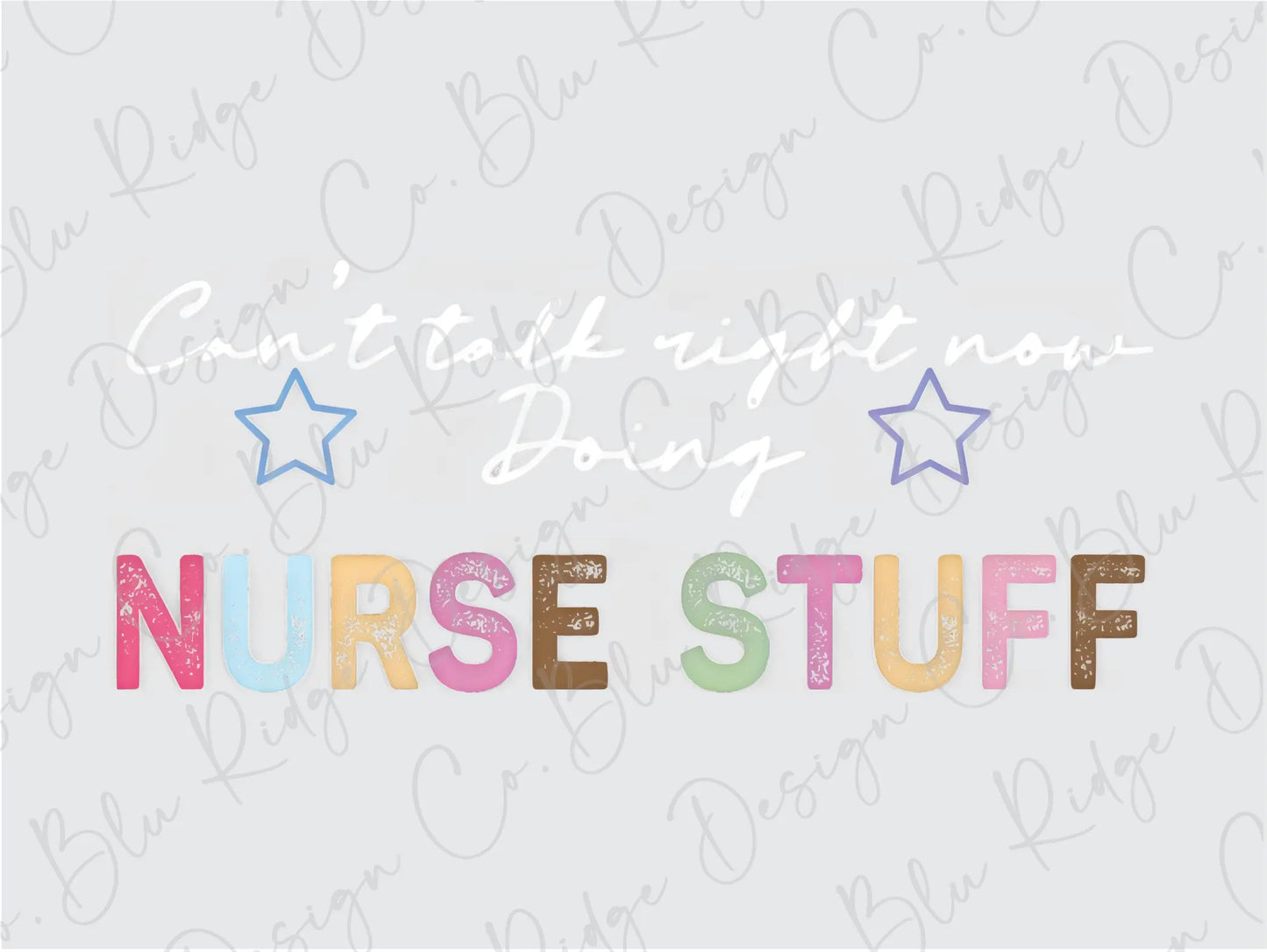 a picture of the word nurse stuff written in multicolored letters