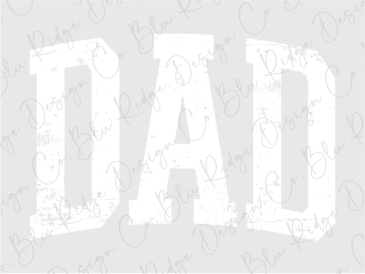 the word dad written in cursive letters