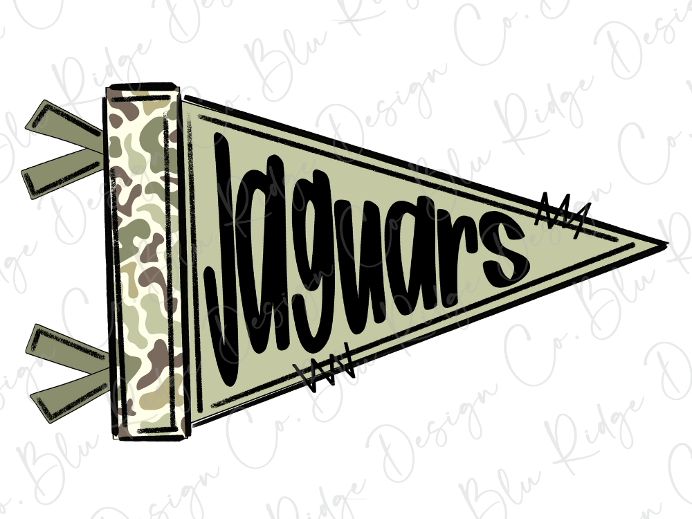 A flag with the word "Jaguars" written on it in a stylized font.
