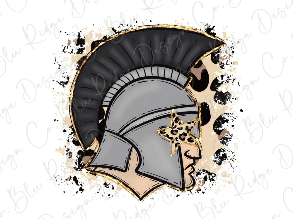 a stylized illustration of a helmet with a star on it, set against a background with splatters and splotches in various colors.