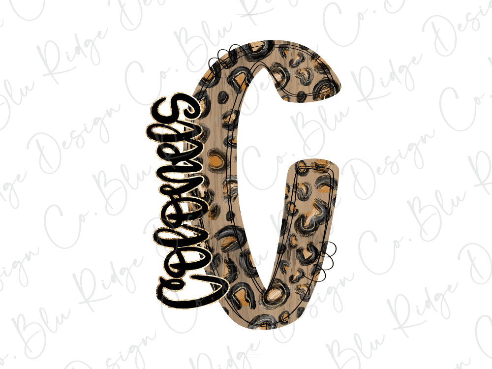 a stylized letter 'C' with a leopard print pattern, and the text "Colonels" written in a cursive font.