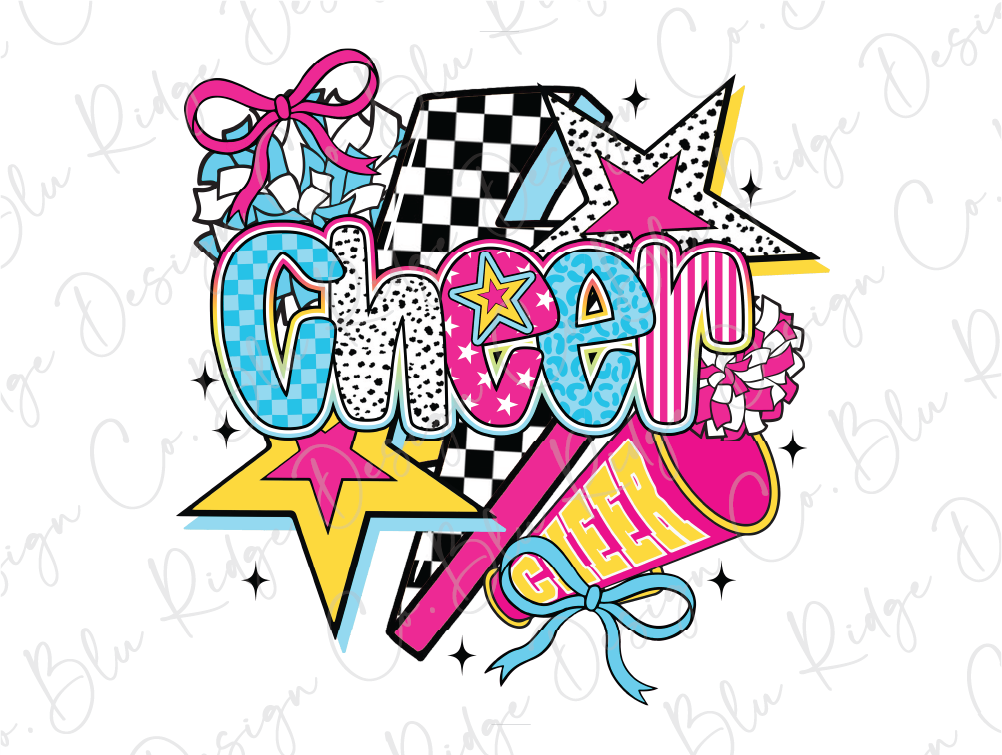 a star with the word cheer written in it