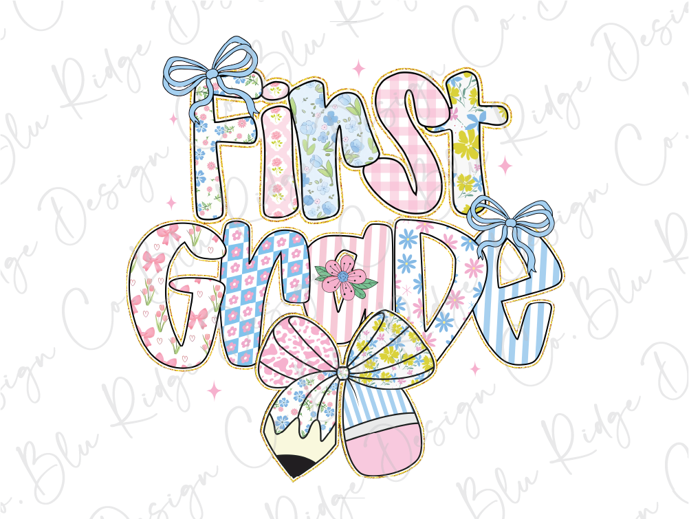 a picture of a first grade girl's shirt