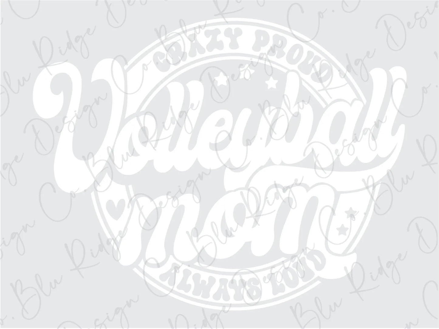 a white logo with the words congratulations mom on it
