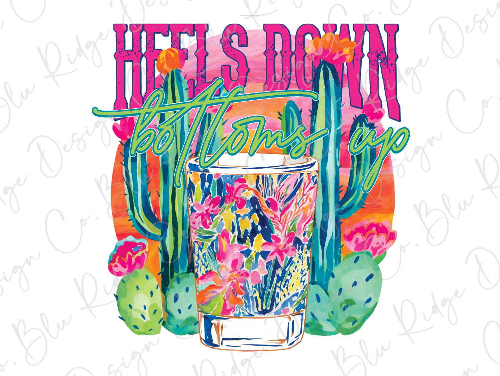 a drawing of a cactus with the words hell's down on it