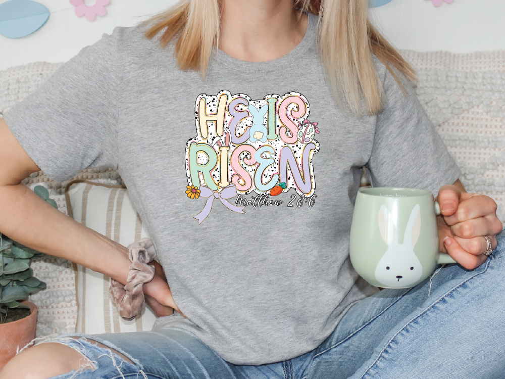 a woman sitting on a couch holding a coffee mug