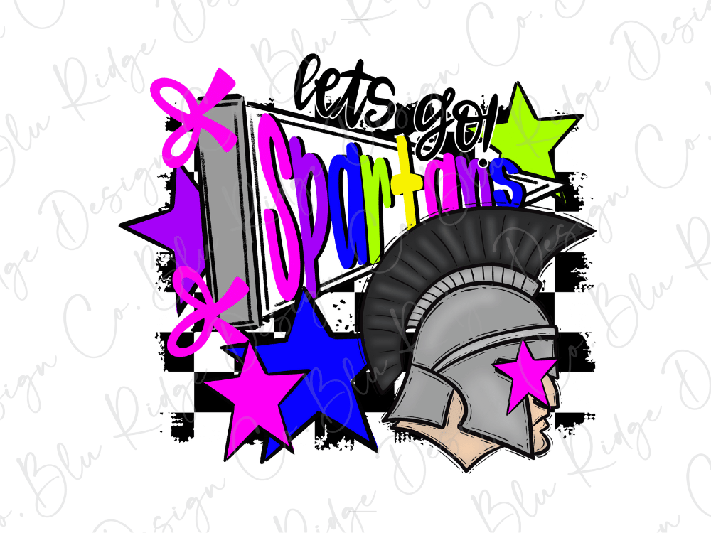 A colorful and stylized graphic design featuring a helmet, stars, and text.