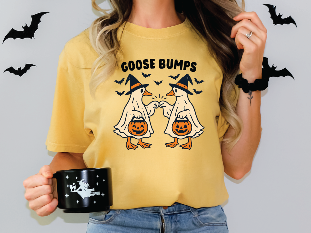 Halloween Goose Bumps Graphic T-Shirt