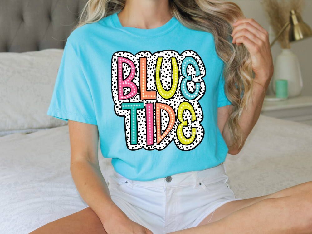 Blue Tide Long County Spirit Dalmatian Graphic T-Shirt