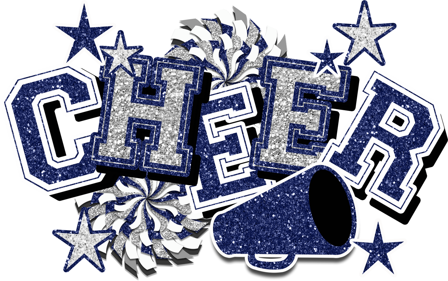 Glitter Cheer Graphic T-Shirt