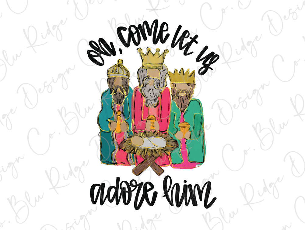 Oh Come Let Us Adore Him Graphic T-Shirt