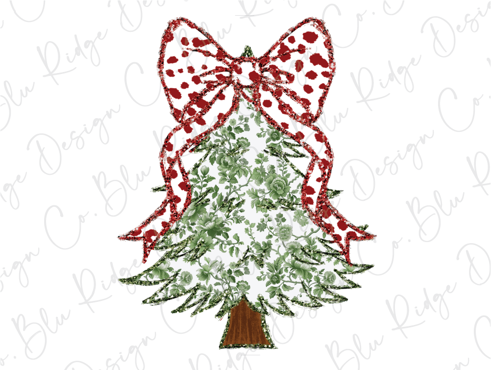 Christmas Tree Coquette Graphic T-Shirt