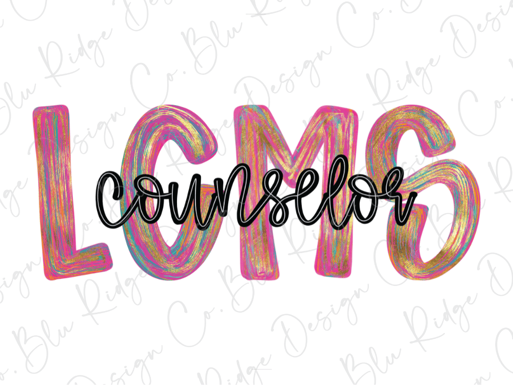 LCMS Colorful Streak Occupation Graphic T-Shirt
