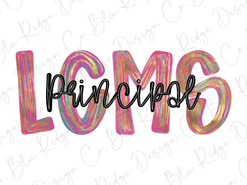 LCMS Colorful Streak Occupation Graphic T-Shirt