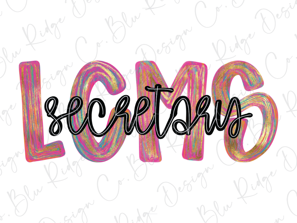 LCMS Colorful Streak Occupation Graphic T-Shirt