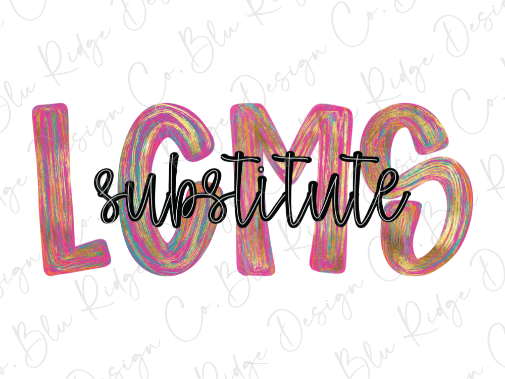 LCMS Colorful Streak Occupation Graphic T-Shirt