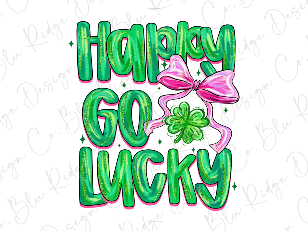 Happy Go Lucky St Patrick's Day Graphic T-Shirt