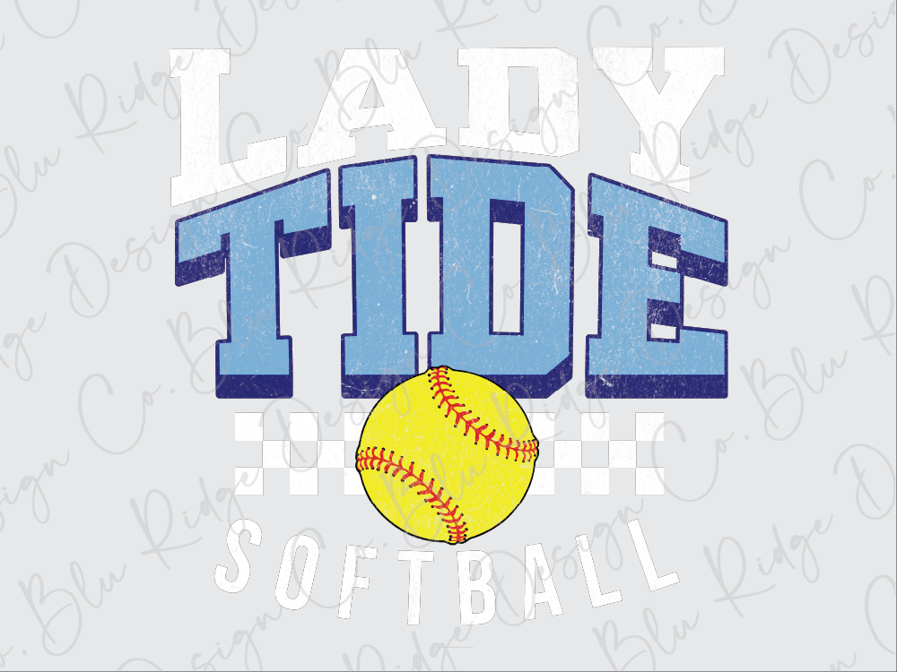 Long County Lady Tide Softball Graphic T-Shirt