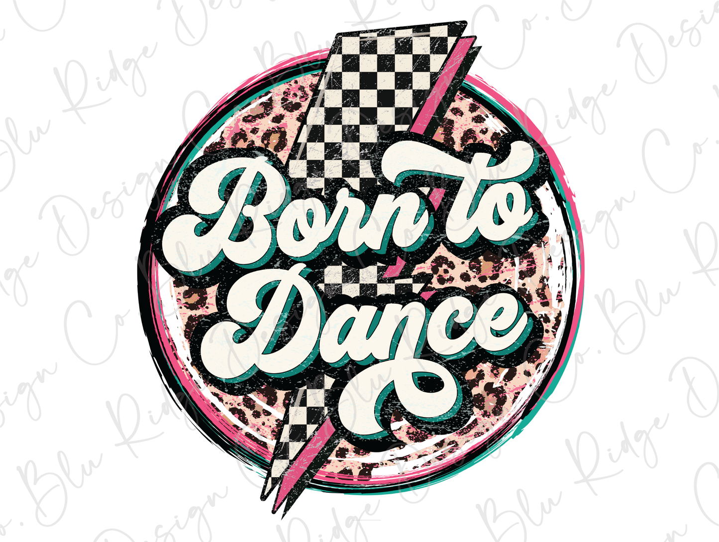 Retro Born To Dance Graphic T-Shirt