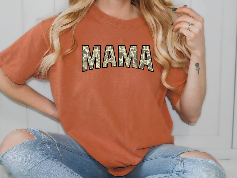 Mama Camo Graphic T-Shirt