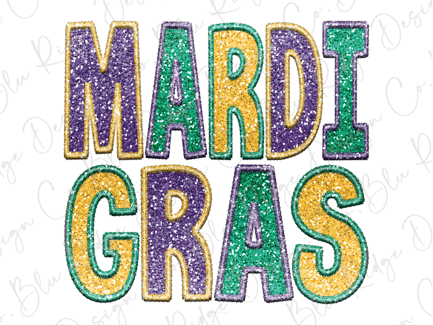 Mardi Gras Day Colorful Sparkles Graphic T-Shirt