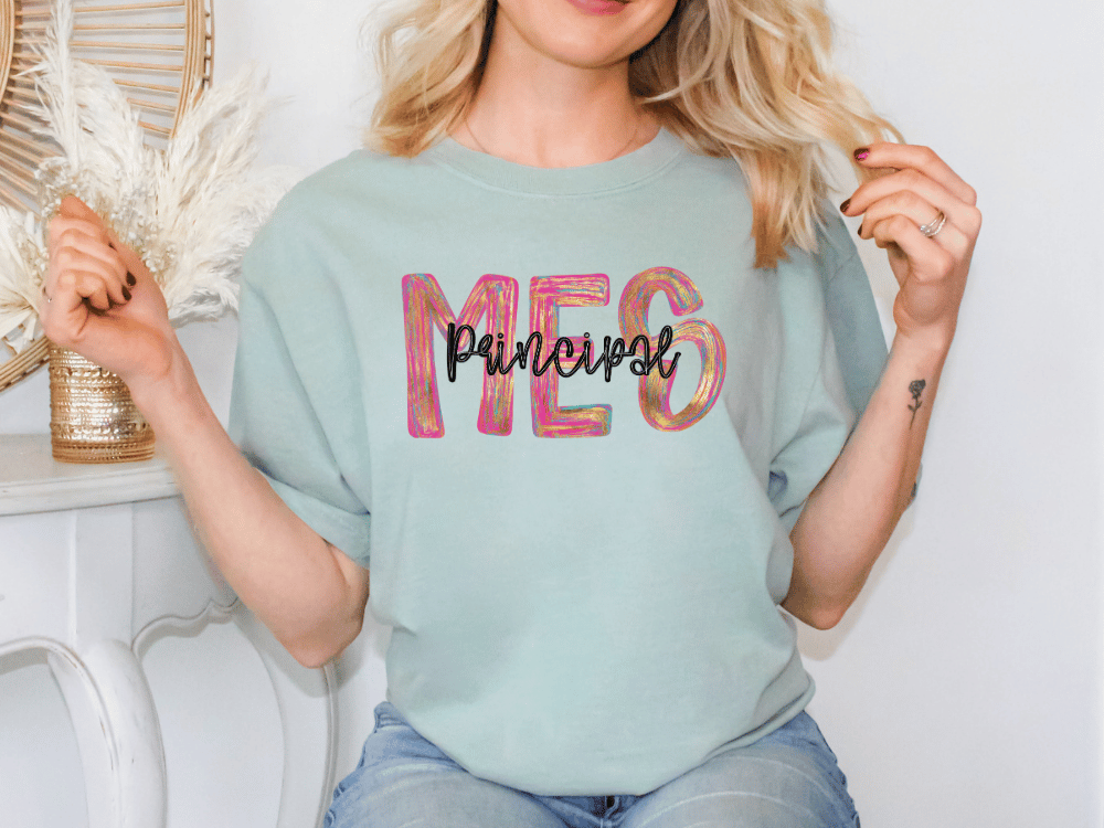 MES Colorful Streak Occupation Graphic T-Shirt