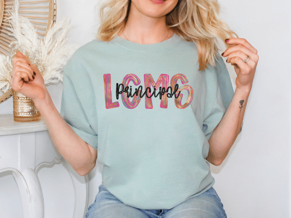 LCMS Colorful Streak Occupation Graphic T-Shirt