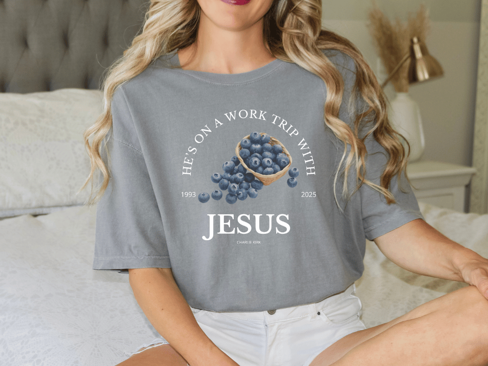 He's On A Work Tip With Jesus Graphic T-Shirt
