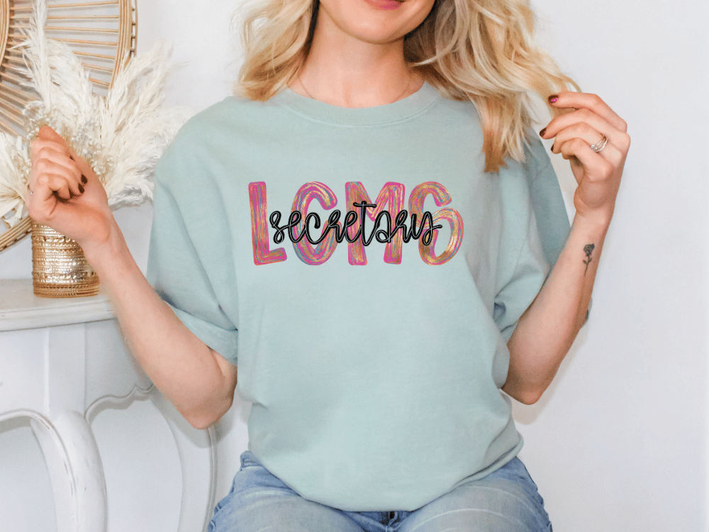 LCMS Colorful Streak Occupation Graphic T-Shirt
