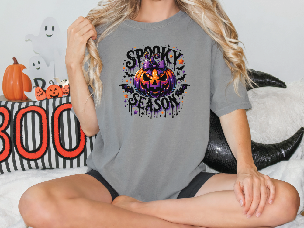 Spooky Season Pumpkin Graphic T-Shirt