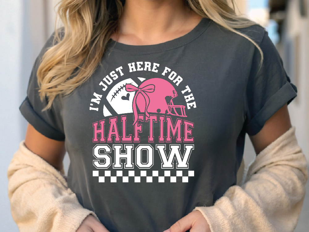 I'm Just Here For The Halftime Show Graphic T-Shirt
