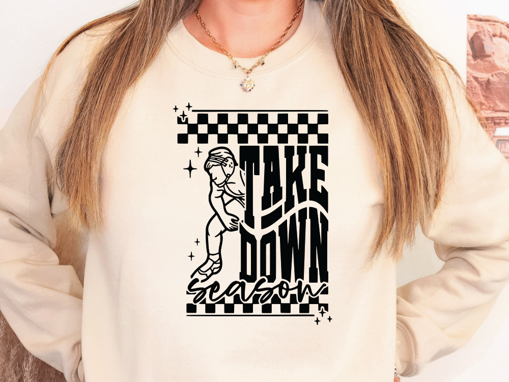 Take Down Wrestling Season Graphic T-Shirt