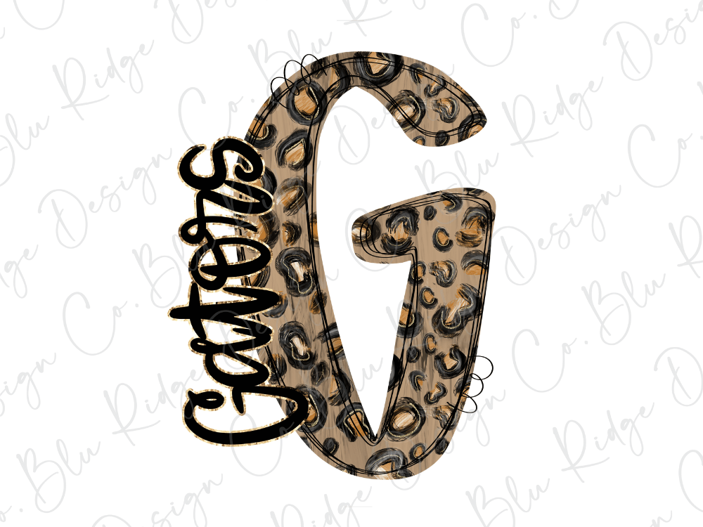 A stylized letter 'G' with a leopard print pattern, featuring the word "Gatting" written in cursive script.