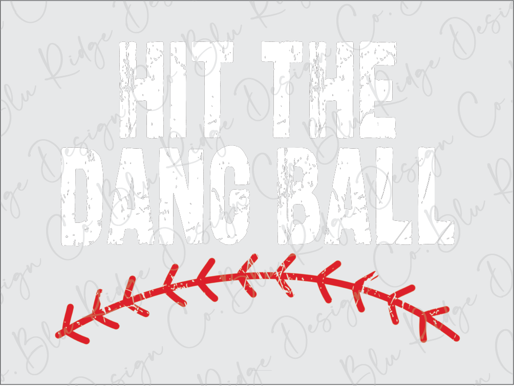 a baseball with the words hit the dance ball on it