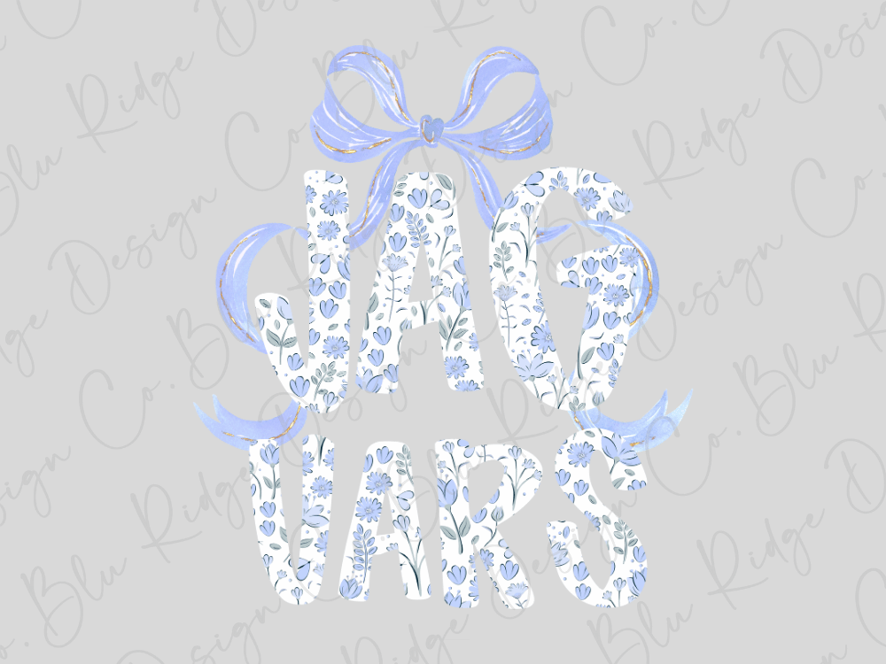 a floral pattern with the word "JAG VARS" written in a decorative font.